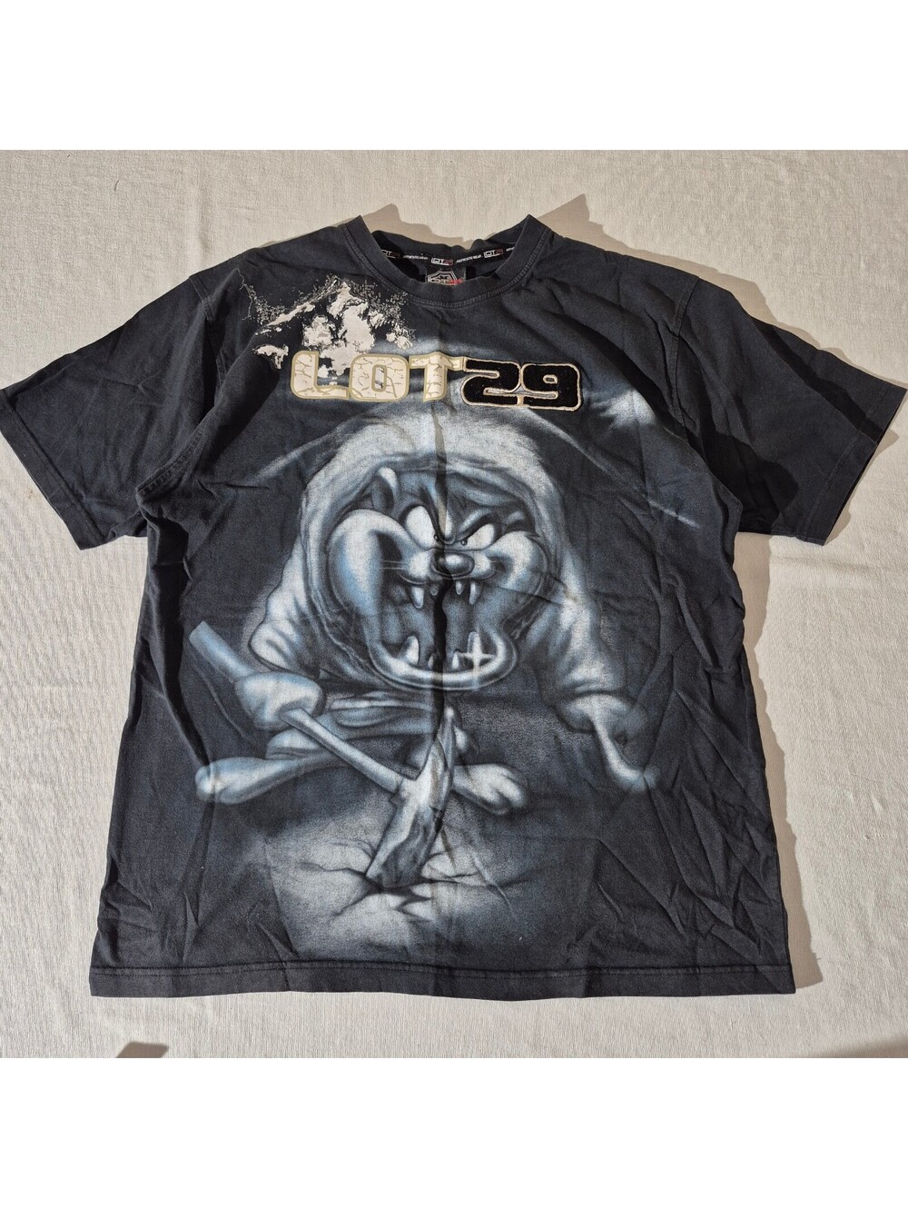 Y2K Lot 29 Tasmanian Devil Taz XXXL 3XL black graphic T-shirt Vintage